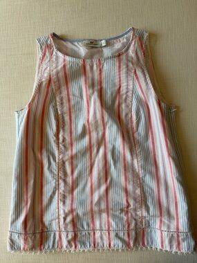 Vineyard Vines Pink & Blue Striped Sleeveless Top